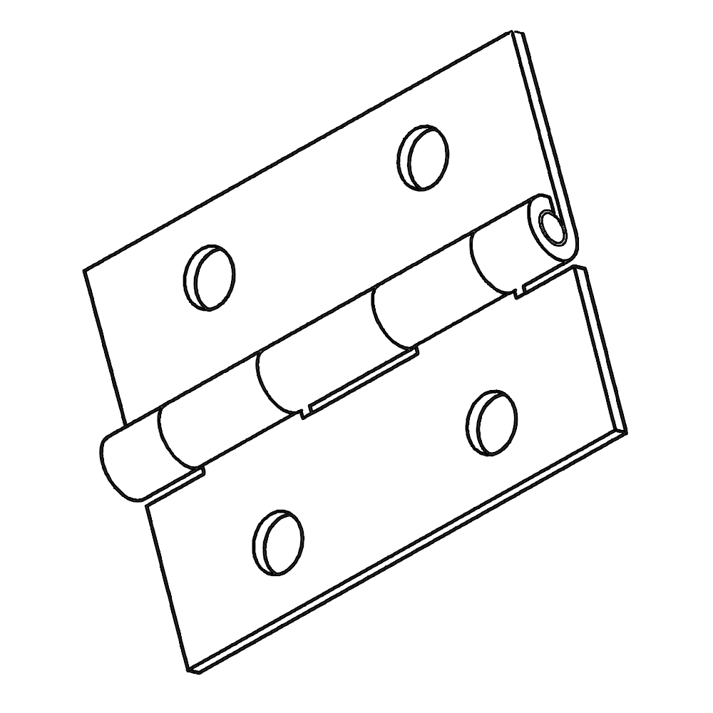 Charnière pour flight case - 